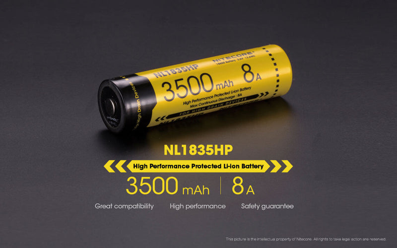 Nitecore  NL1835HP 3500mAh Rechargeable Li-ion Battery