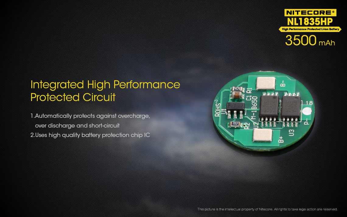 Nitecore  NL1835HP 3500mAh Rechargeable Li-ion Battery