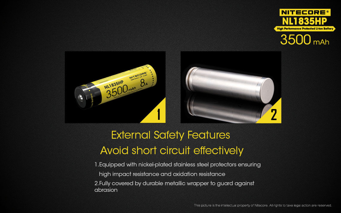 Nitecore  NL1835HP 3500mAh Rechargeable Li-ion Battery