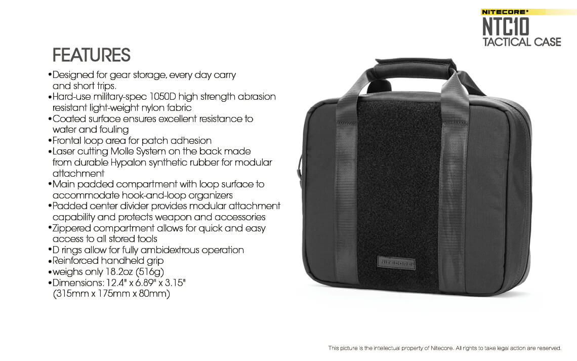 Nitecore Tactical Case NTC10