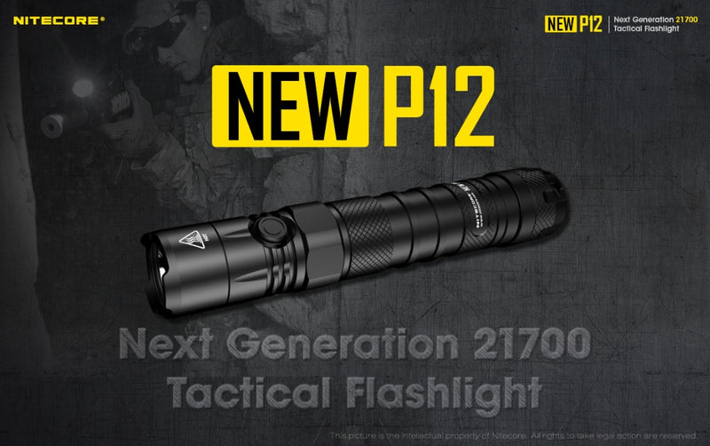 New P12 Next Generation 21700 Tactical LED Flashlight
