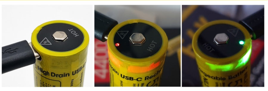 Nitecore USB 21700 battery for NITECORE E4K Next Generation 21700 Compact EDC Flashlight .