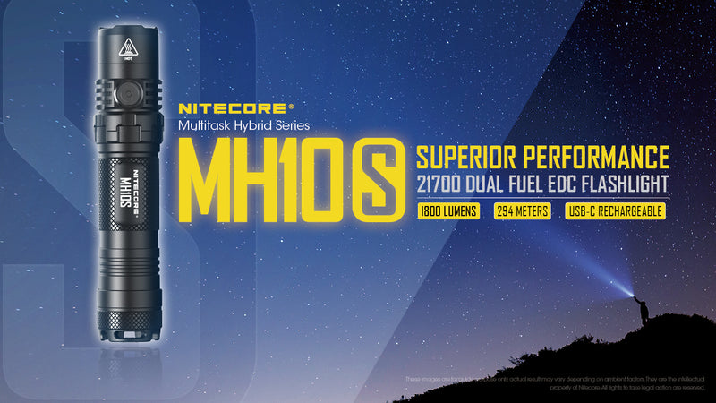 Nitecore MH10S Superior Performance LED Flashlight that Can Optimized Grand Throw of 294 Meters