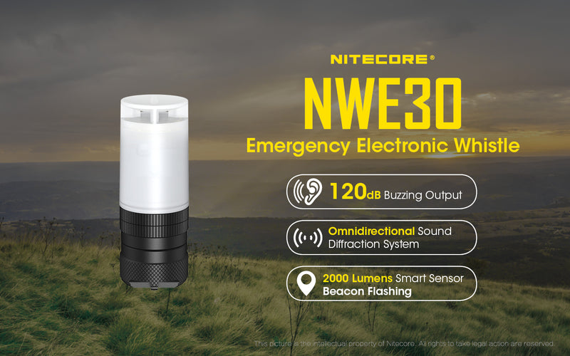 Nitecore NWE30 Emergency Electronic Whistle