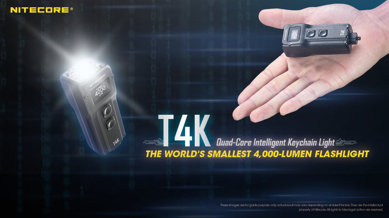 Nitecore T4K Quad Core Intelligent Keychain Light