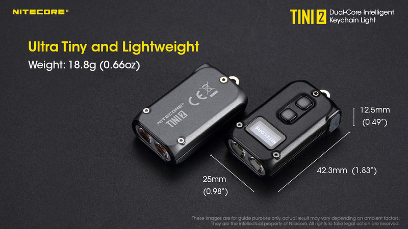 Nitecore TINI2 Keychain light taht is ultra tiny and lightweight