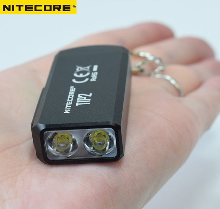 Nitecore TIP2 720 lumens Dual Core Magnetic Keychain Light with Flexible USB Stand
