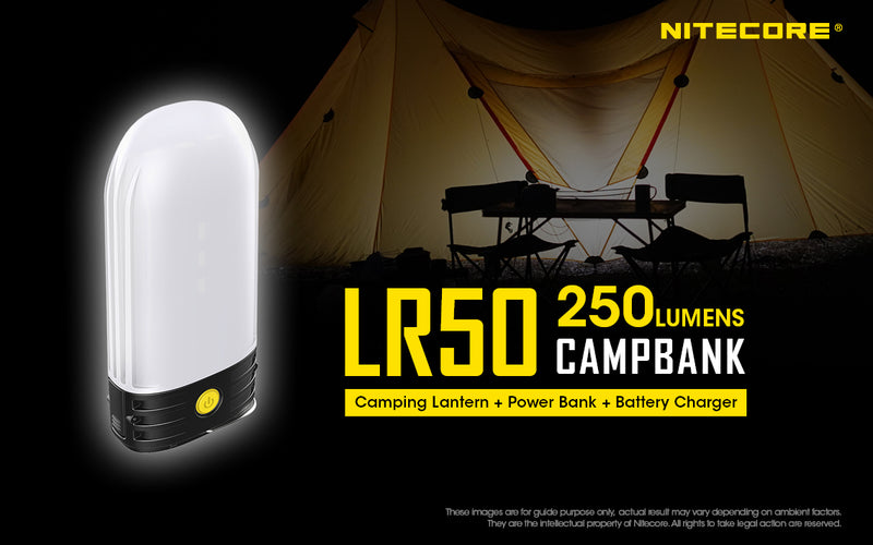 Nitecore LR50 250 lumens campbank.