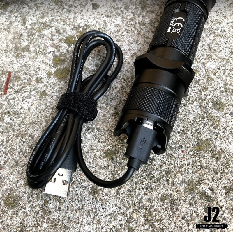 Plug in USB socket charging for NITECORE MH25GTS 1800 Lumen USB Rechargeable Tactical Flashlight.