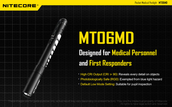 Nitecore MT06MD designed for Medical Personnel and first responders.