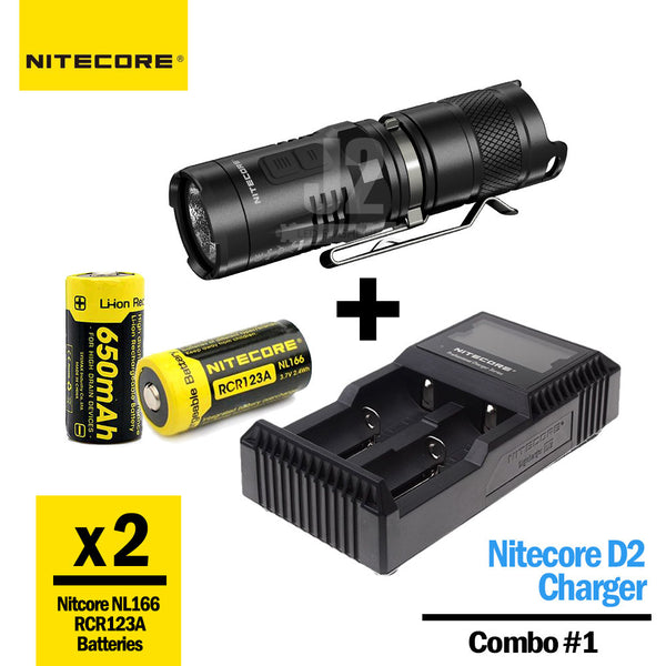 Nitecore MT10C Flashlight & Charger Combos