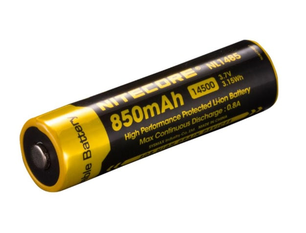 Nitecore 14500 Li-ion Battery 850 mah NL1485