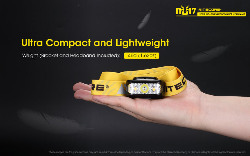 Nitecore NU17 Ultra Lightweight Beginner Headlamp is compact and lightweight