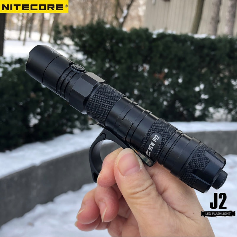 Nitecore New P12 Tactical LED flashlight with Nitecore Tactical Pro Ring in Toronto, Ontario, Canada