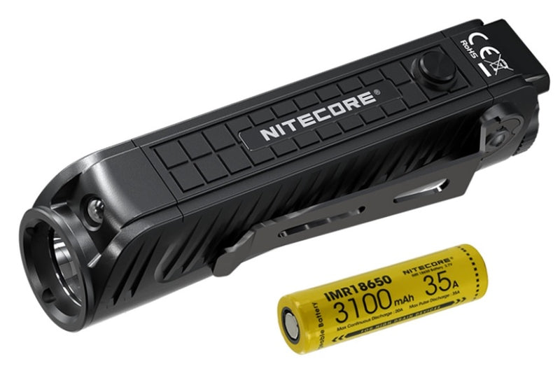 Nitecore P18 Unibody Die-cast Futuristic Tactical Flashlight - 1800 Lumen + Nitecore UI1 USB charger