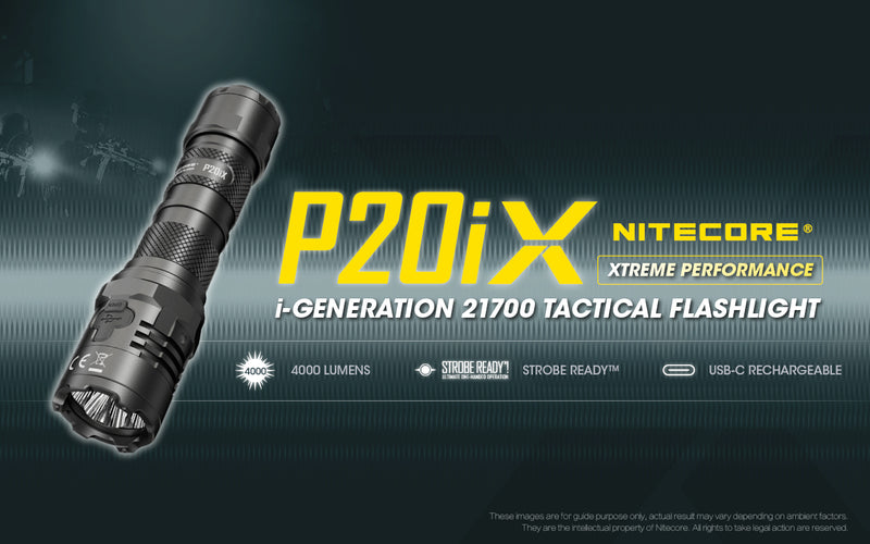 Nitecore P20iX Xtreme Performance i-Generation21700 Tactical Flashlight with 4000 lumens