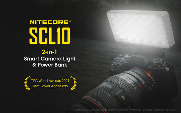 Nitecore SCL10 2 in 1 Smart Camera Light and Power Bank