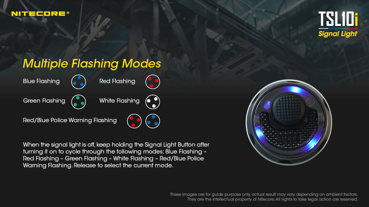 Nitecore Signal Light with multiple flashing modes