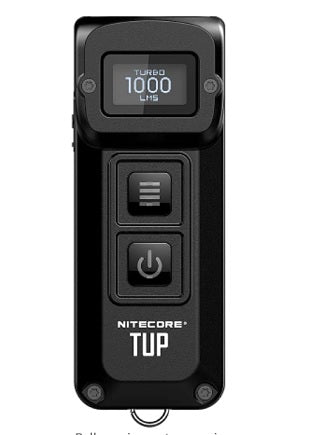 Nitecore TUP Keychain Light in Hi Tech Black or Metallic Gray