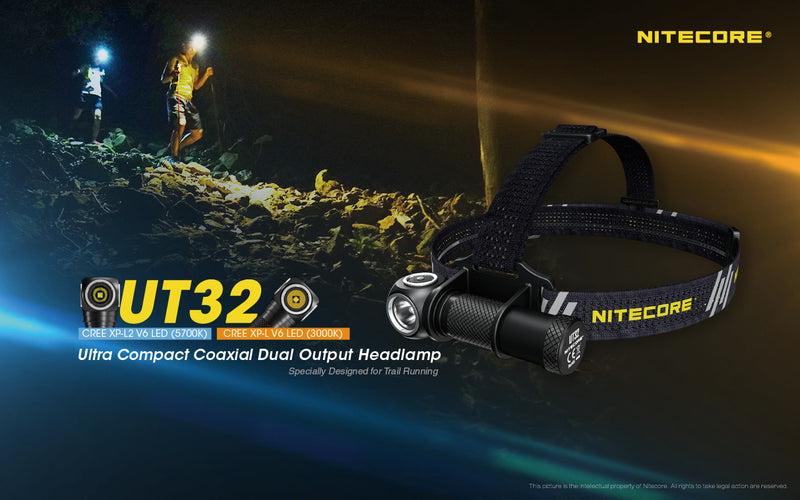 Nitecore UT32 Ultra Compact Coaxial Dual Output Headlamp