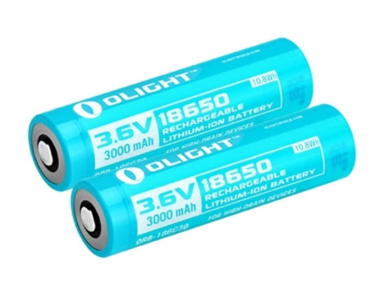 Olight Customized 18650 3000 mah battery ORB-186C30 for H2R headlamp