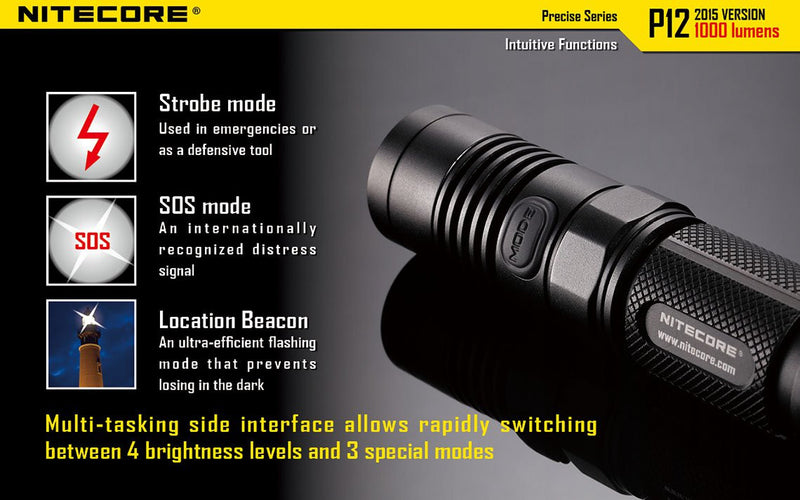 Nitecore P12 LED Flashlight 1000 Lumens