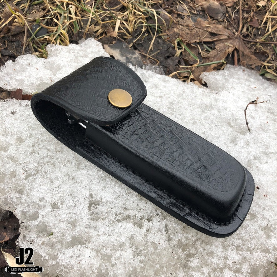 Real Steel Knives RS7153 E771 + Leather Weaved Holster