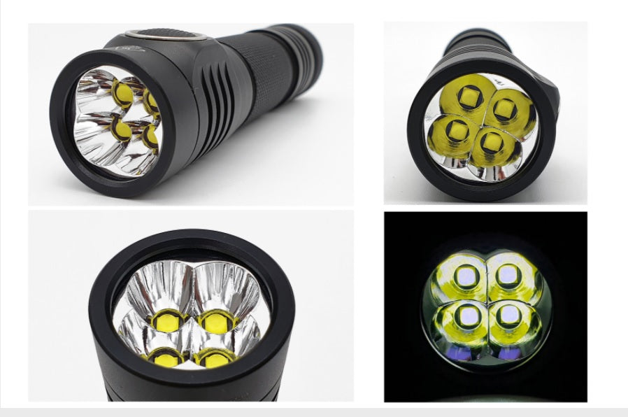 NITECORE E4K Next Generation 21700 Compact EDC Flashlight with  smooth reflector and 4 LEDs