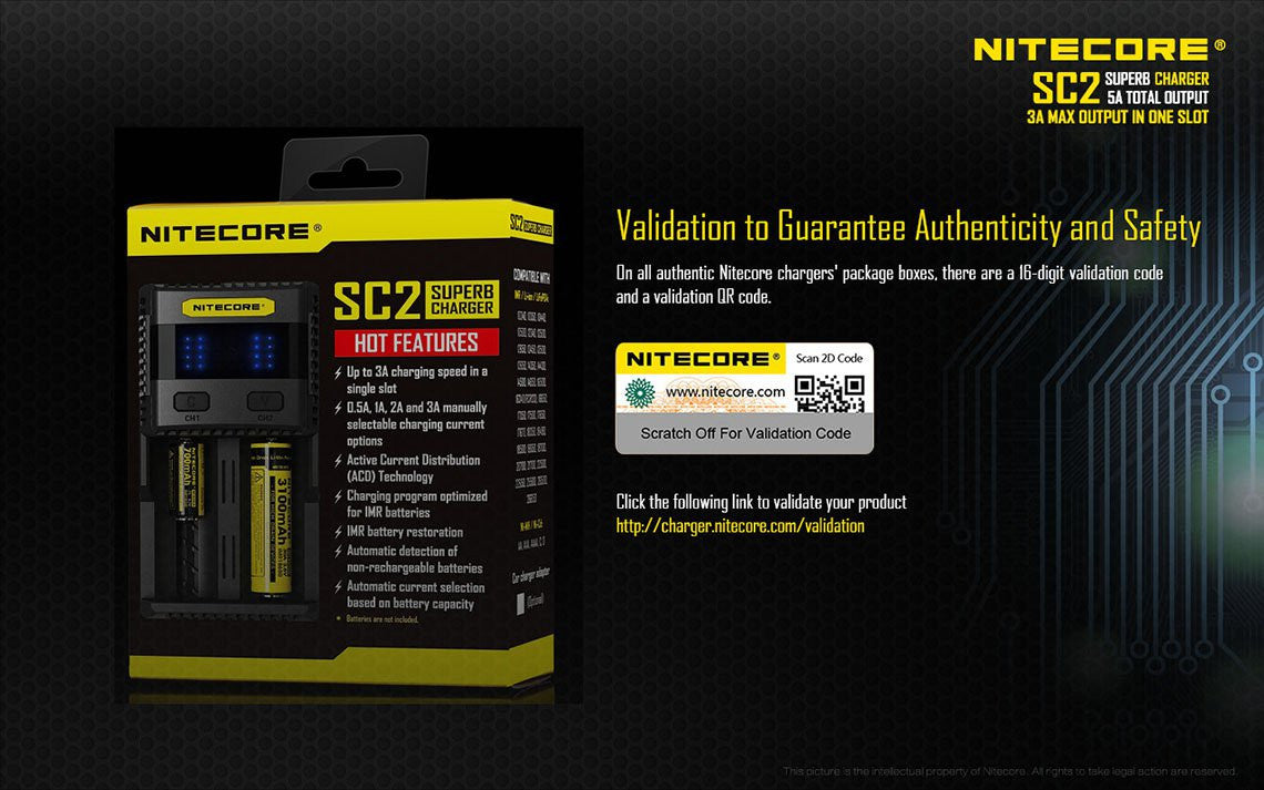 Nitecore SC2 Charger