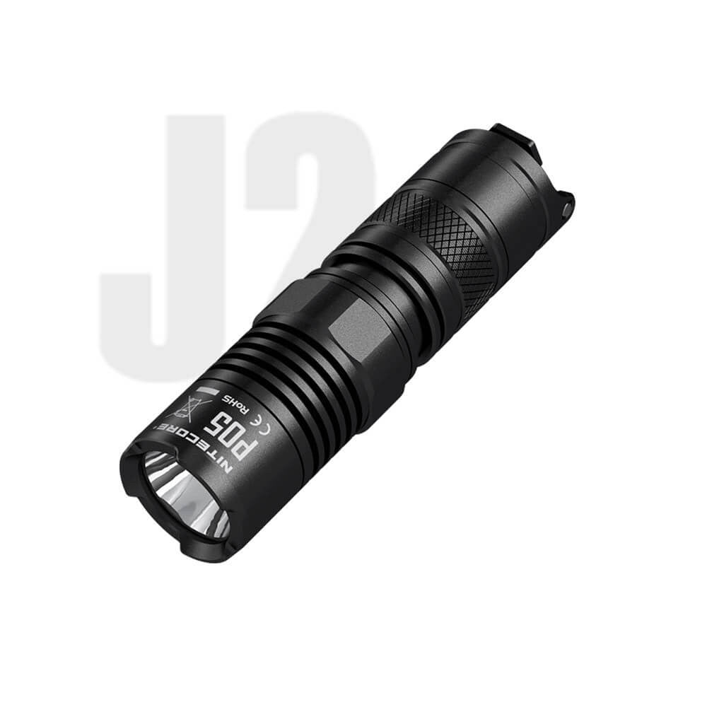 Nitecore P05 460 Lumen Compact LED Self-Defense Flashlight with instant strobe access.
