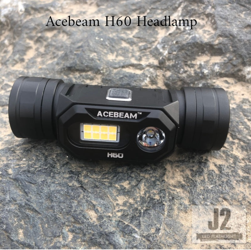 Acebeam H60 FULL SPECTRUM HEADLAMP with SunLike 5000K CRI97 and Osram 6500K LED