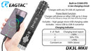 Eagtac Dx3L MK II flashlight with built in C2500 OTG Li-ion charging circuit.