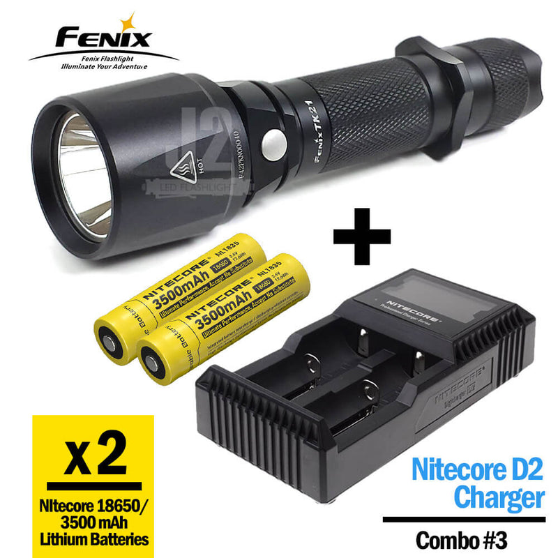 Fenix TK21 Flashlight & Charger Combos