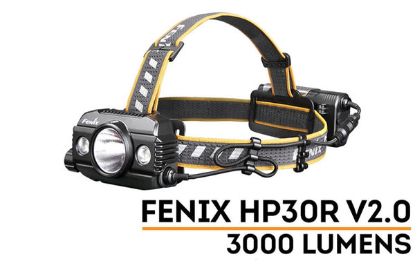 Fenix HP30R V2.0 Rechargeable Headlamp with 3000 Lumens Maximum Output