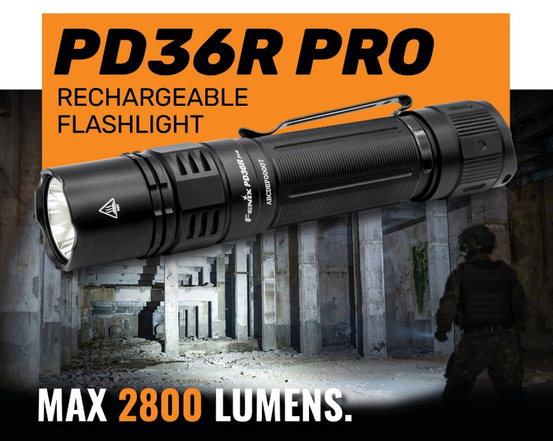 Fenix PD36R Pro Rechargeable Flashlight with maximum  2800 lumens