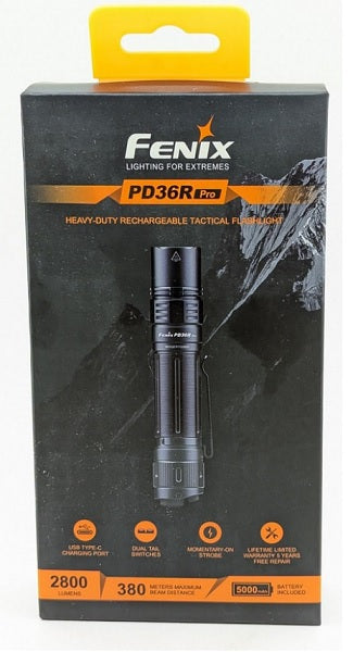 Fenix PD36R Pro Flashlight | Heavy Duty Rechargeable Tactical