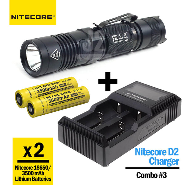 Nitecore P12 Flashlight & Charger Combos
