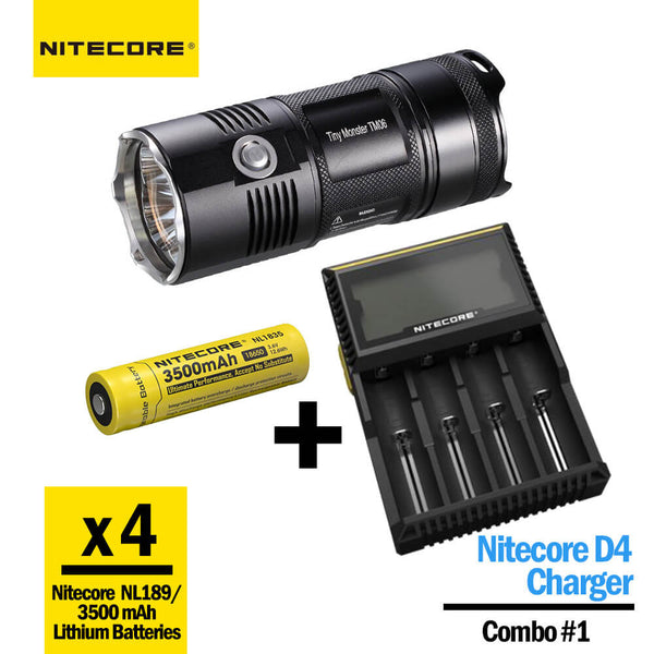 Nitecore TM06 Flashlight & Charger Combos