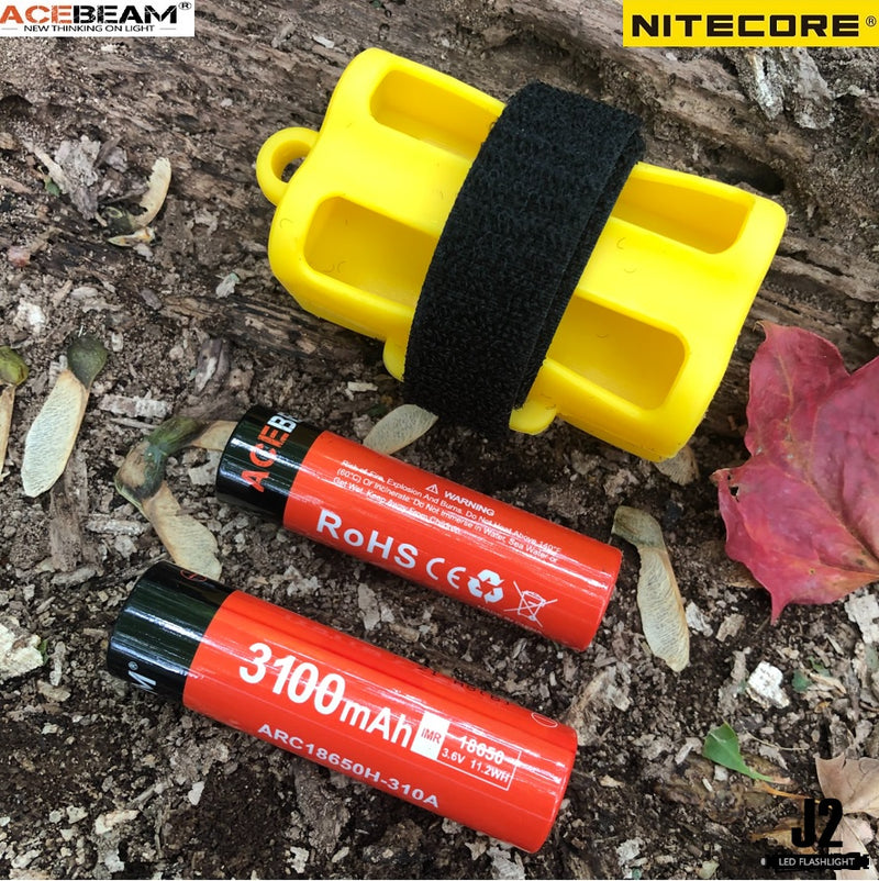 Acebeam IMR18650 lithium battery with Nitecore NBM40 Multi Purpose Portable Battery Magazine