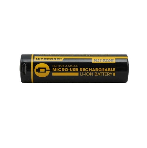 Nitecore NL1826R Micro USB Rechargeable Li-ion Battery 2600 mAh