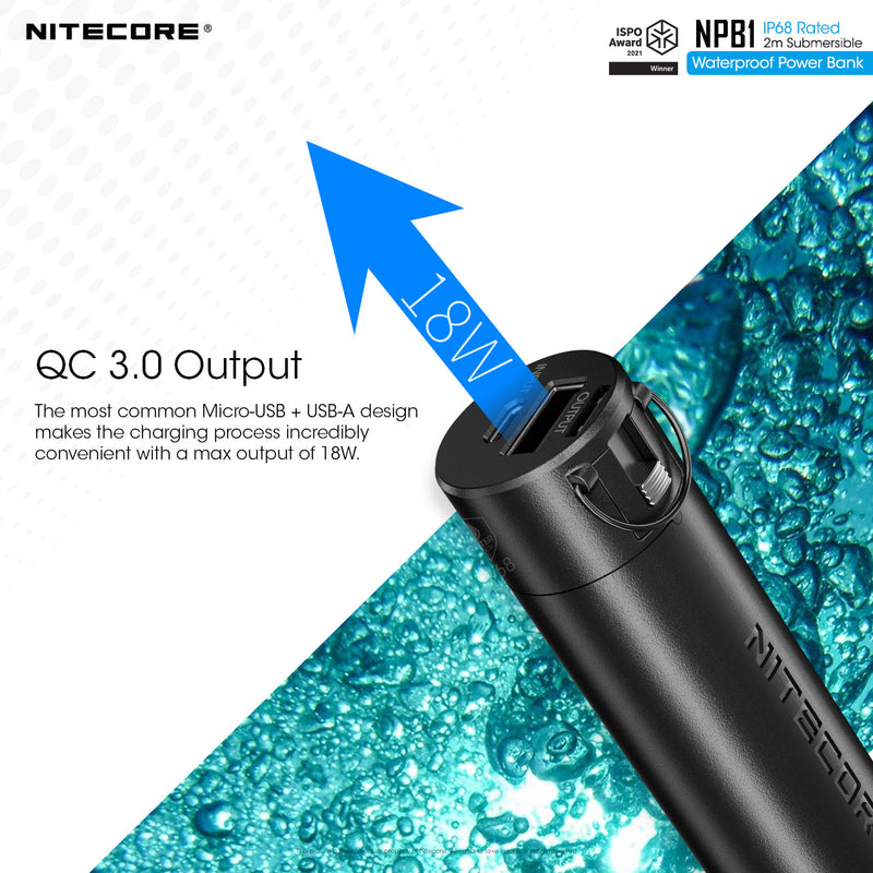 Nitecore NPB1 has QC 3.0 output