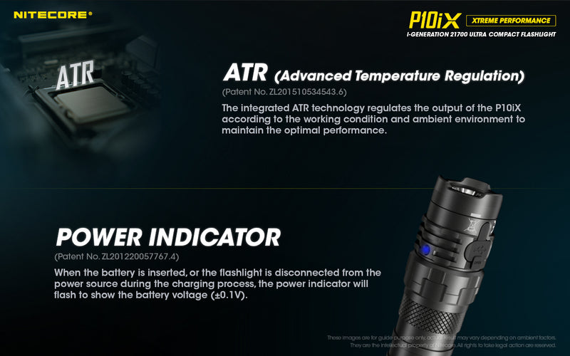 Nitecore P1iX i-Generation 21700 Ultra Compact Flashlight with advanced temperature regulation