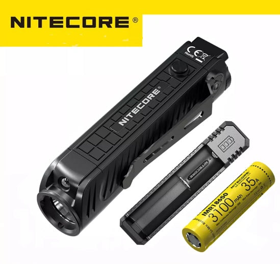 Nitecore P18 Unibody Die-cast Futuristic Tactical Flashlight - 1800 Lumen + Nitecore UI1 USB charger