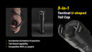 Nitecore P23i i-Generation Long Range 21700 Tactical Flashlight with 3 in 1 Tactical U Shaped Tail Cap.