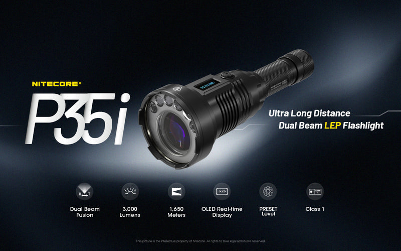 Nitecore P35i Ultra Long Distance Dual Beam LEP Flashlight