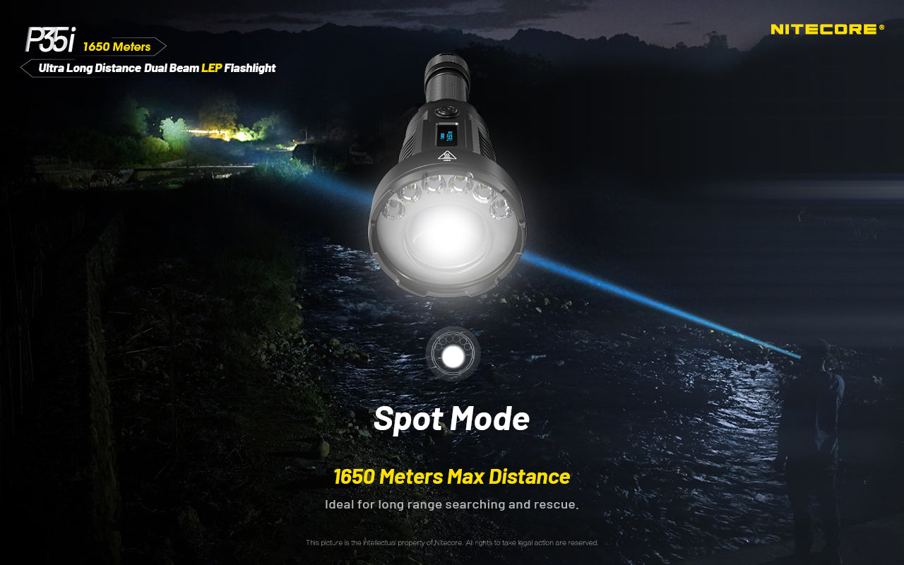 Nitecore P35i Ultra Long Distance Dual Beam LEP 