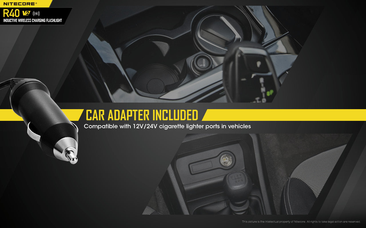 Nitecore R40 V2 Inductive Wireless Charging Flashlig