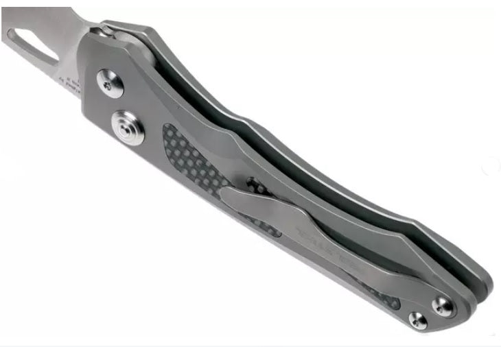 Real Steel Knives 2017 Griffin Titanium handle Carbon fibre RS9311