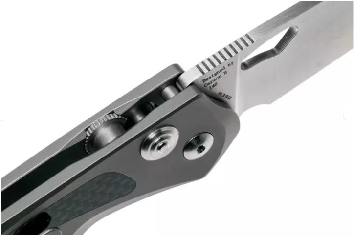 Real Steel Knives 2017 Griffin Titanium handle Carbon fibre RS9311